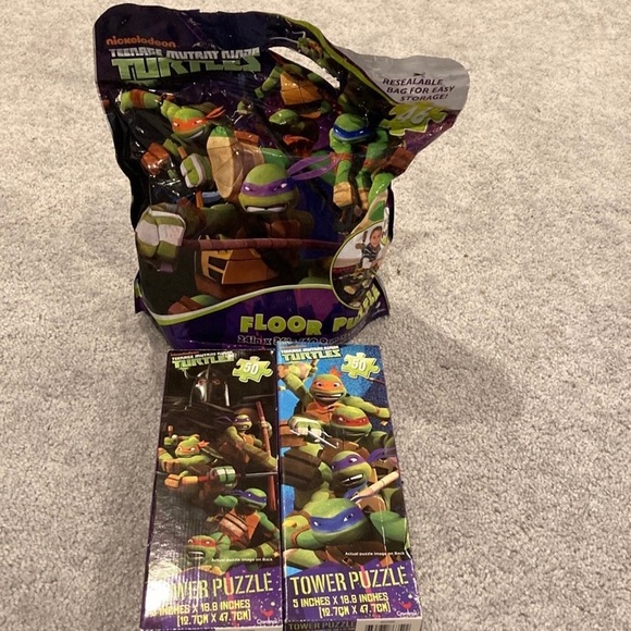 Nickelodeon Other - TMNT Three Puzzles (Floor and Tower)